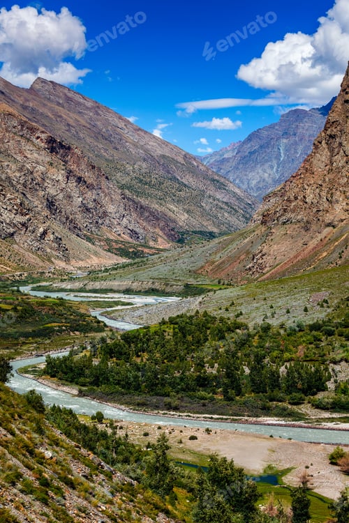 Preview: Chandra river in Lahaul valley in Himalayas