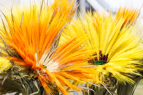 Preview: Flowers made of ears of wheat or rye, concept of seasonal decoration