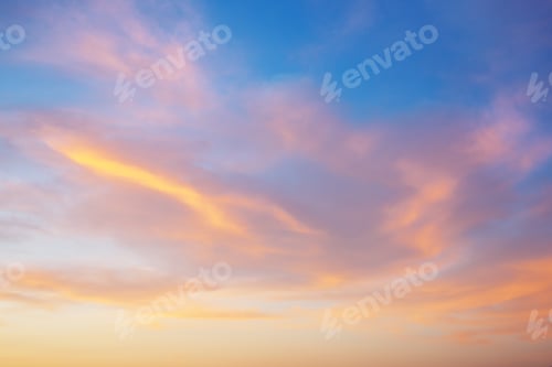 Preview: Sky background and sea sunset.
