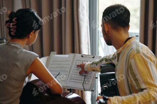 Preview: Discussing And Reviewing Music Notes During Practice Session