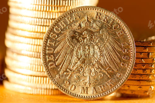 Preview: Twenty Deutsch Mark coins