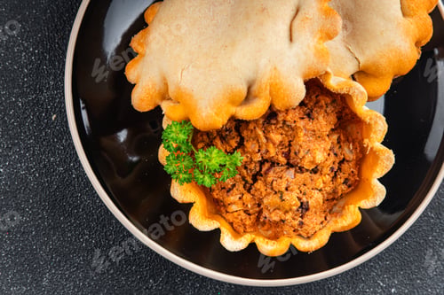 Preview: seafood pie dish fresh cooking appetizer meal food snack on the table copy space food background