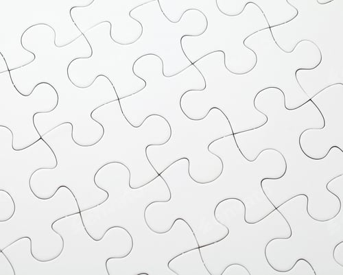 Preview: Part of completed white puzzle