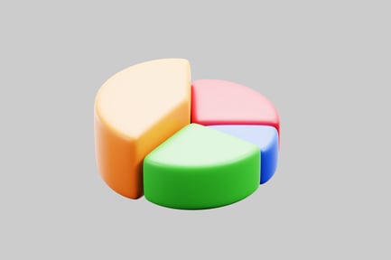 Preview: Overlapping four-section pie chart