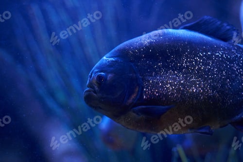 Preview: Tropical fish with reflective scales in the dark