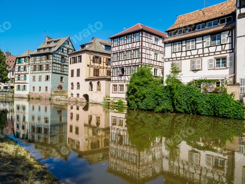 Preview: Channel in Petite France area, Strasbourg, France