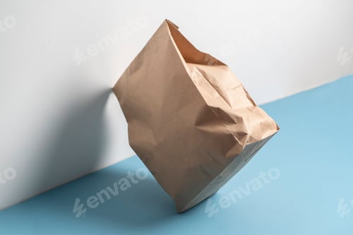 Preview: a paper package for food, takeaway bag from the store