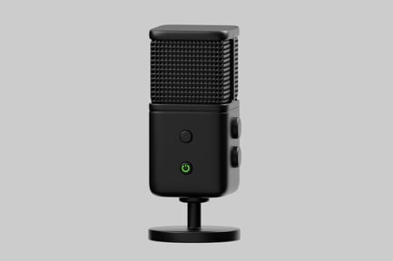Preview: Black audio broadcast microphone
