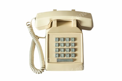 Preview: old telephone isolated