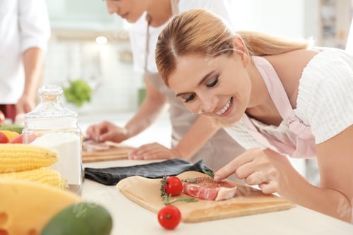 Preview: Women Preparing Ingredients to Cook Tasty Meal