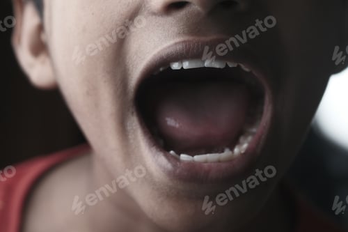 Preview: teenage boy screaming at camera