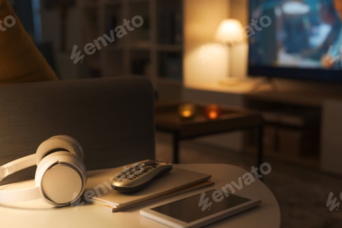 Preview: Living room interior with television