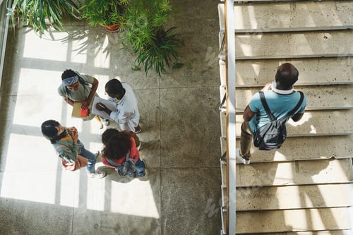 Preview: Group of students at school campus