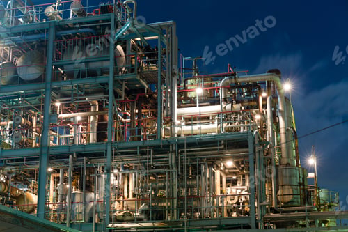 Preview: Industry Factory In Kawasaki At Night