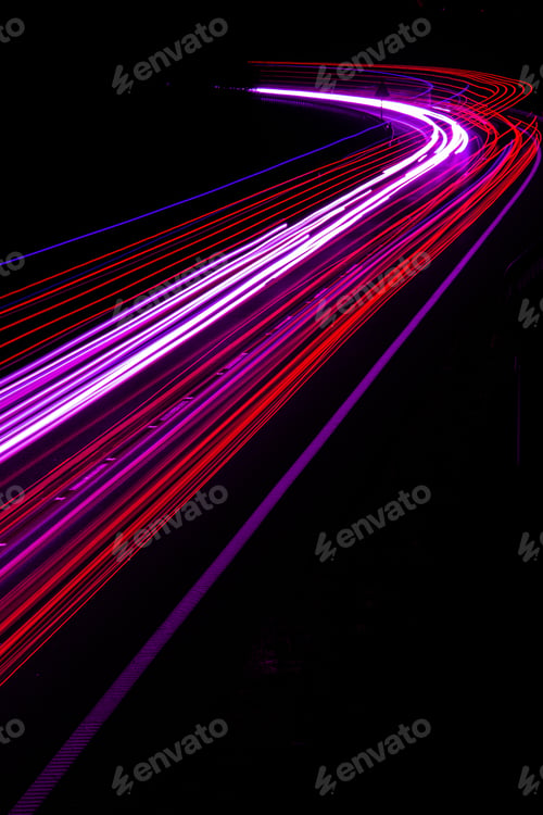 Preview: lights of cars with night