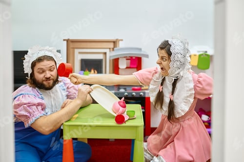Preview: Babies fight, mad girl beating boy