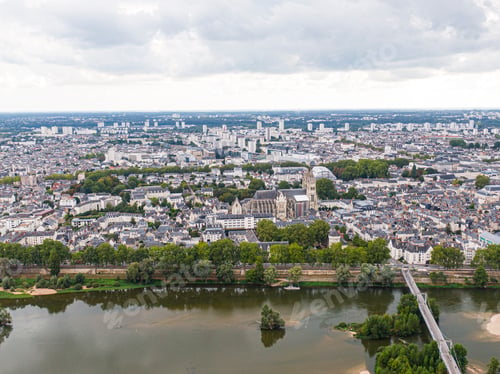 Preview: Aerial view of Tours city, Val-de-Loire