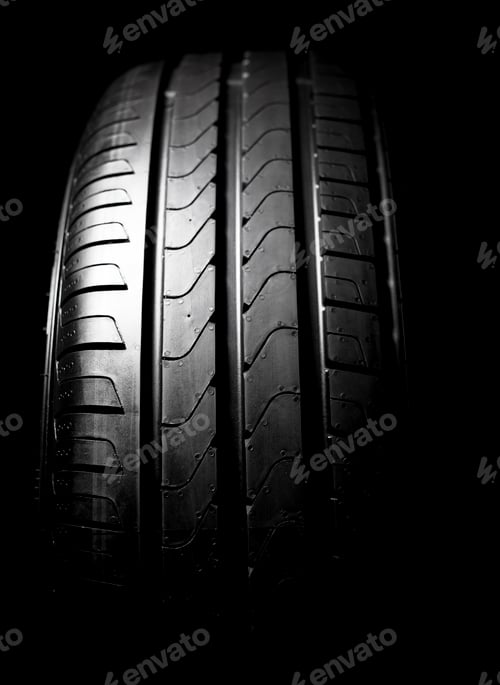 Preview: Car tires close-up