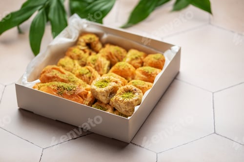 Preview: Assortment of Turkish baklava dessert