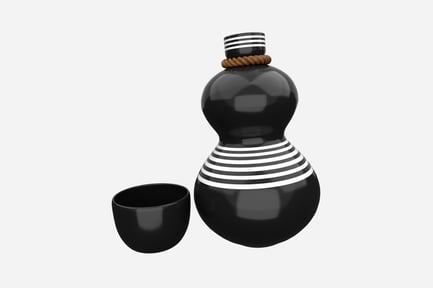 Preview: Sake Bottle and Cup