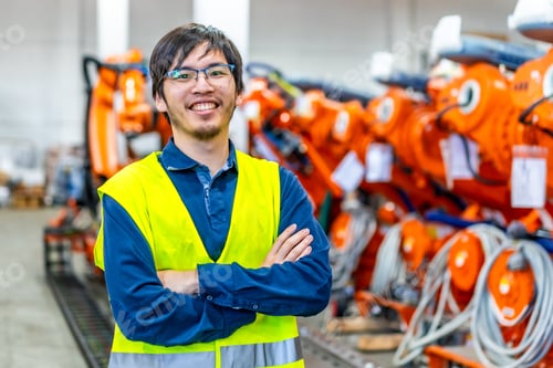 Preview: Proud japanese chief engineer of a robotic industry