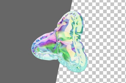 Preview: Triangle Balloon Chrome 3D Icon