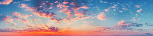 Preview: Panorama Sunset Sunrise Sky Background. Natural Bright Dramatic