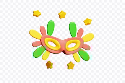 Preview: Colorful Carnival Party Mask