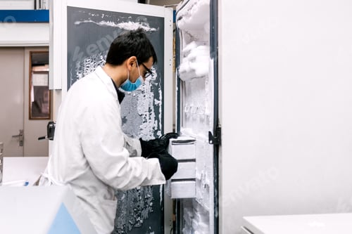 Preview: Male Scientist Working in Laboratory