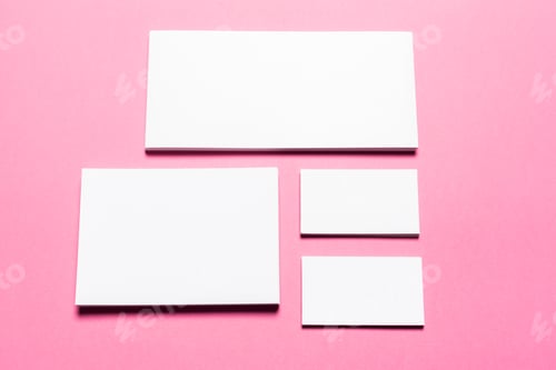 Preview: Mock up on pink background