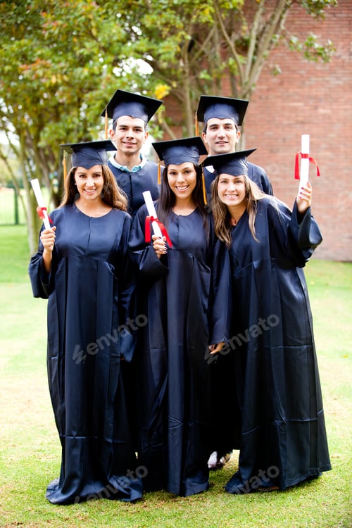 Preview: Group Of Friends Looking Happy On Their Graduation Day