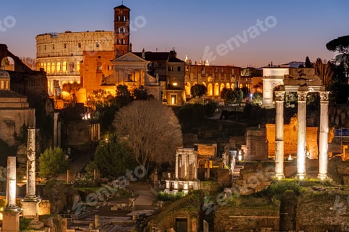 Preview: View over the ruins of the Roman Forum