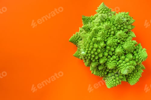Preview: Romanesco Cauliflower Cabbage (Delicious Vegetable, Vitamins Diet Food) Menu Concept. Food