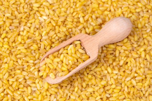Preview: Bulgur wheat texture. Top view