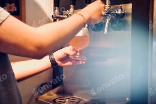 Preview: People drinking beer time night light party