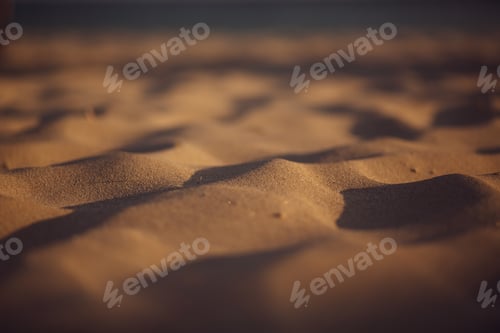 Preview: Small sand hills at sunset