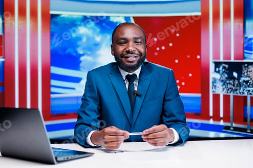 Preview: News anchor sharing breaking news