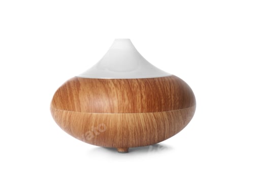 Preview: Aroma oil diffuser lamp on white background