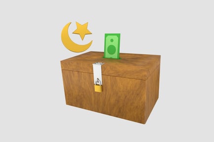 Preview: Sadaqah Box 3D illustration