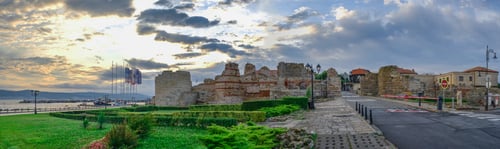 Preview: Fortress wall and tower in Nessebar, Bulgaria