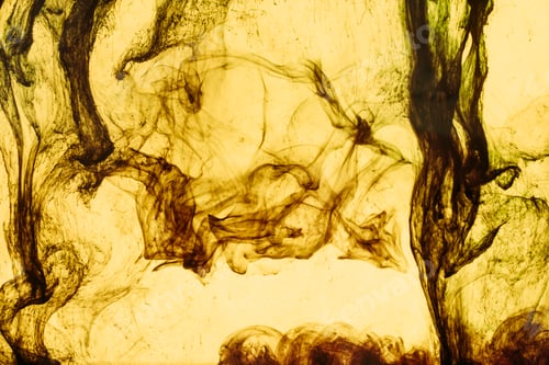 Preview: full frame of yellow paint splashes and swirls