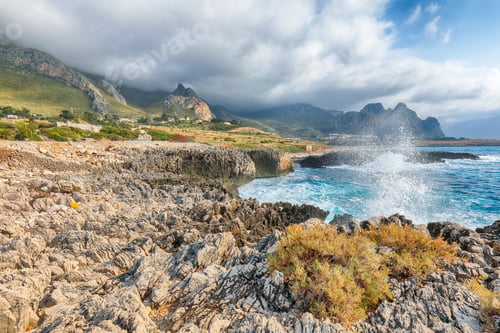Preview: Spectacular seascape of Isolidda Beach near San Vito cape.