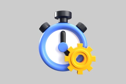 Preview: Stopwatch with gear icon