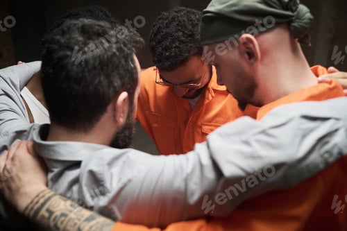 Preview: Diverse Group of Incarcerated Men Participating in Prison Therapy Session