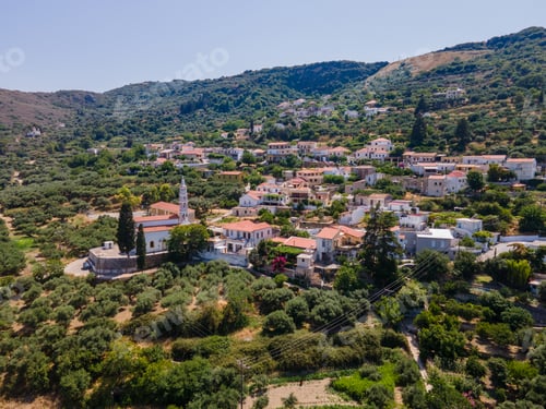 Preview: Greek Village on a Hillside, Crete