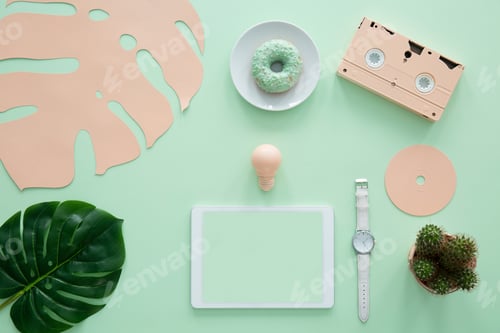 Preview: Mockup on mint background