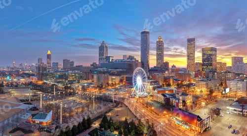 Preview: Atlanta, Georgia, USA Downtown Skyline