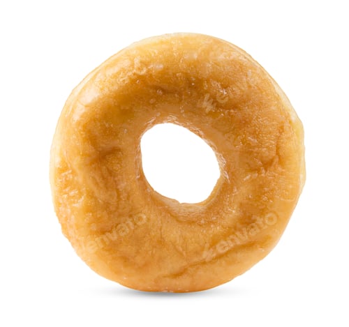 Preview: Donut isolated on white