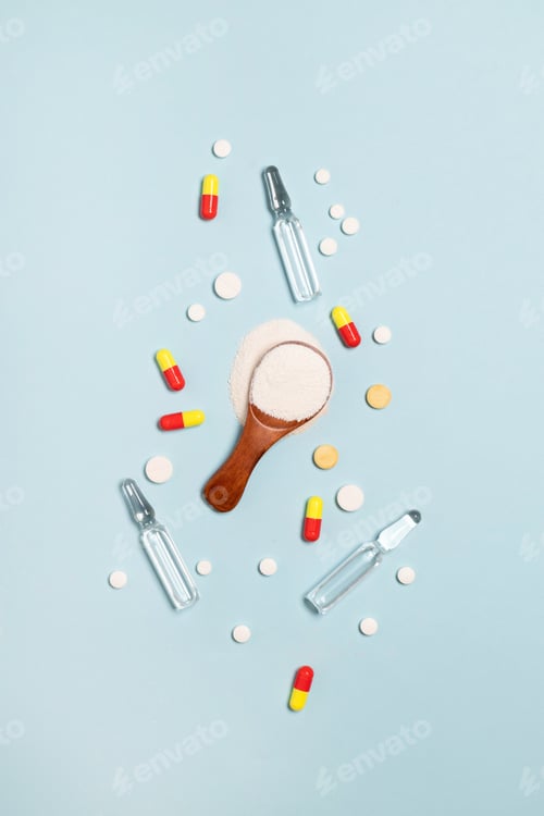 Preview: Assorted pharmaceutical medicine pills, tablets and capsules