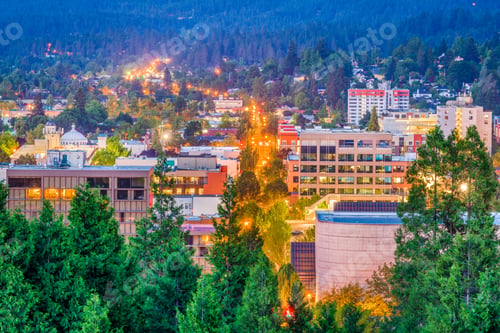 Preview: Eugene, Oregon, USA Skyline